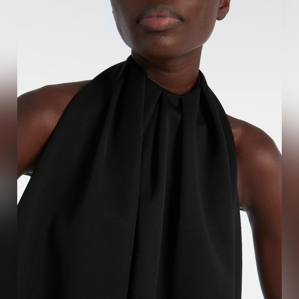 GIVENCHY Asymmetric Draped Sleeveless Wool Cocktail Dress FR 36 US 4 Org $3,450 - Picture 4 of 16